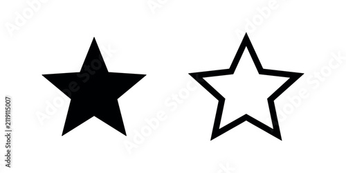 Five Point Star Rating Favorite Icon