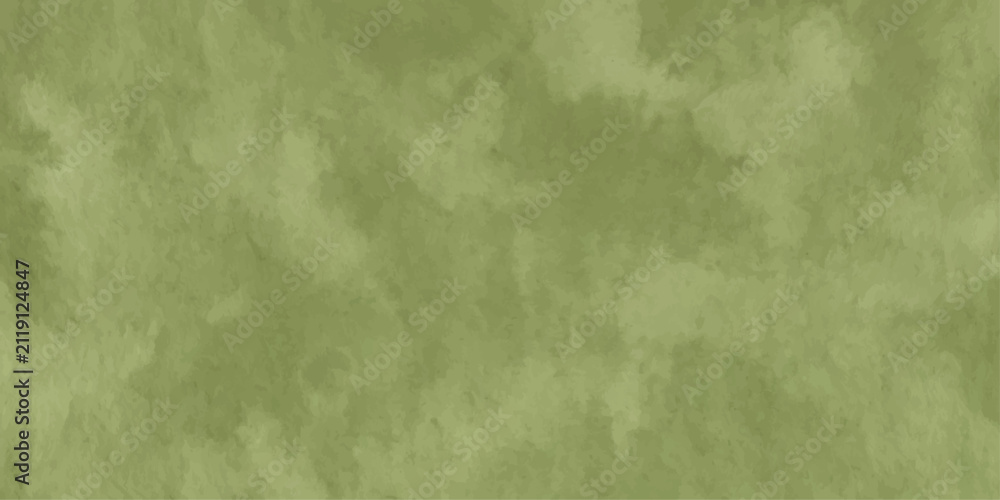 Fototapeta premium Dreamy green watercolor background. Soft washed tone with organic blend. Elegant abstract backdrop for cover, branding and copy space.