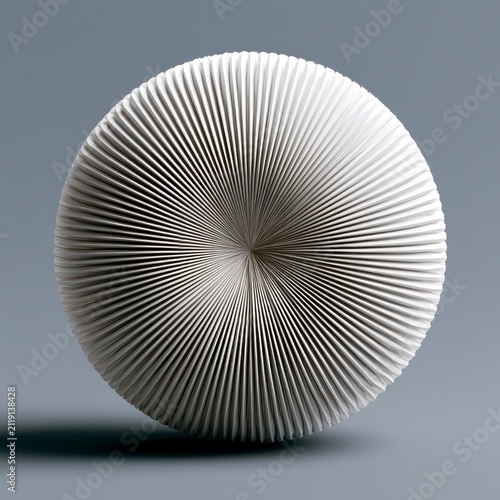 Abstract wireframe orb featuring symmetrical radial lines in a minimalist digital illustration for corporate innovation marketing