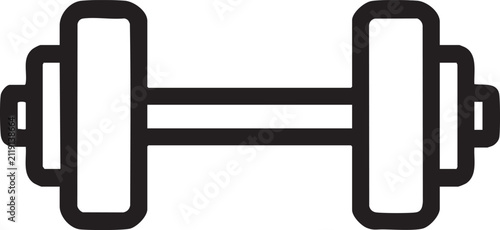 Dumbbell weightlifting icon for fitness with dumbbell, exercise