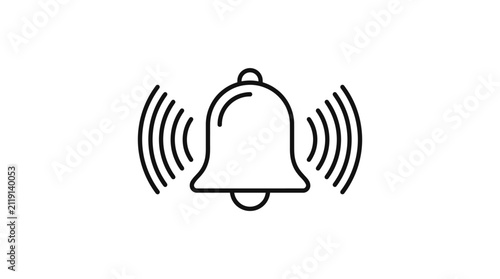 Notification Bell Outline Icon