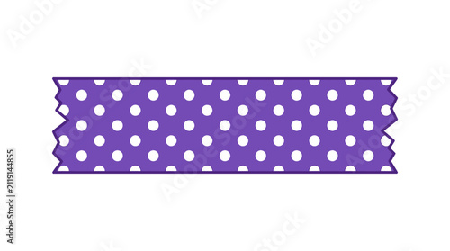 Purple Polka Dot Washi Tape Vector