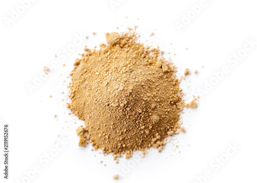 Принти на полотні Heap of maca powder isolated on white