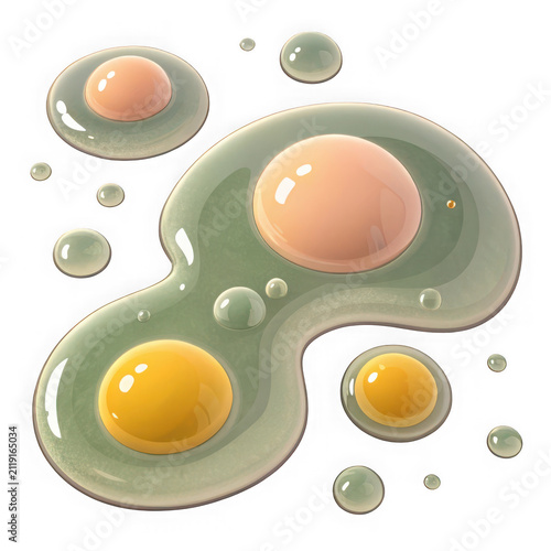 Colorful microscopic cells dividing in a soft background