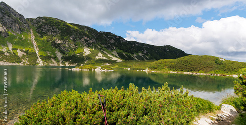 Tranquil Tatra Lake Trail View