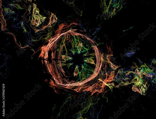 Foto Imaginatory fractal abstract background Image