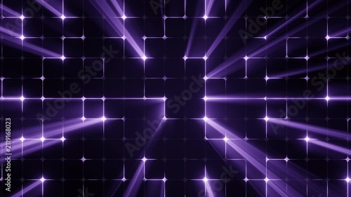 Purple Light Rays Grid Motion Background