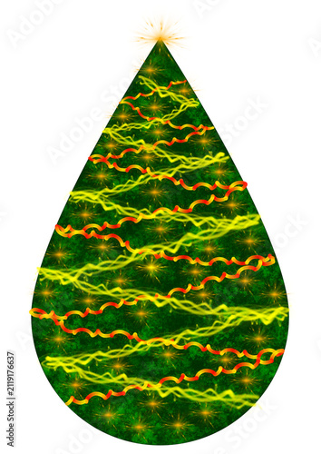 Forme de sapin décoré