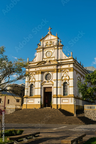 Antonio Prado, Brazil - July 24th 2025: Sagrado Coração de Jesus Parish, main church in Antônio Prado, a historic landmark of the city