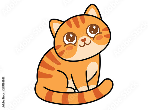 Cute orange tabby kitten