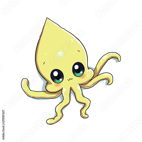 Cute Squid Clipart 05