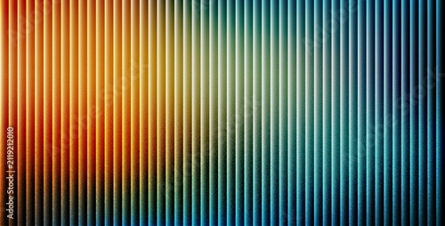 Quadro su tela Striking abstract image features a harmonious blend of warm and cool tones in a striped vertical pattern exuding contemporary elegance