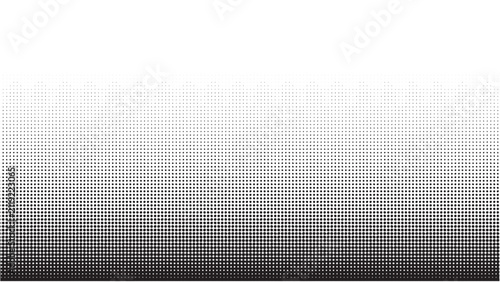 Black Pixel Grid Halftone Gradient Pattern Background Vector Illustration