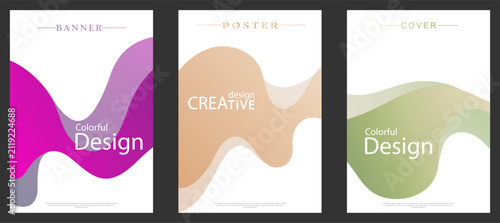 Colorful banner. The gradient design template. A colorful decorative element for decoration and creativity