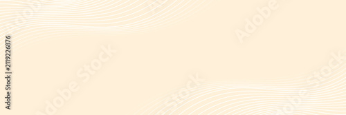 Modern Beige Wave Line Pattern Background. Abstract Summer or Autumn Wallpaper. Vector Illustration