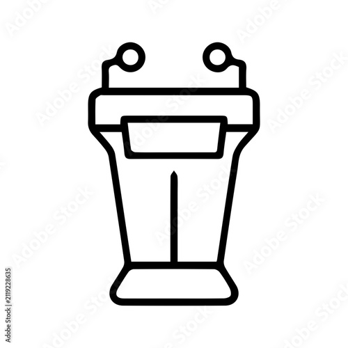Podium Icon for Public Speech