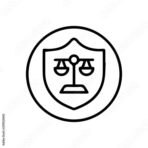 Justice and Law Icon