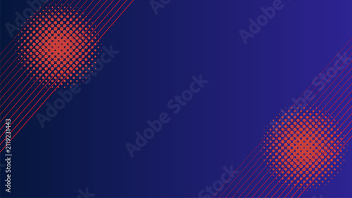 Blue red abstract presentation background with stripes lines