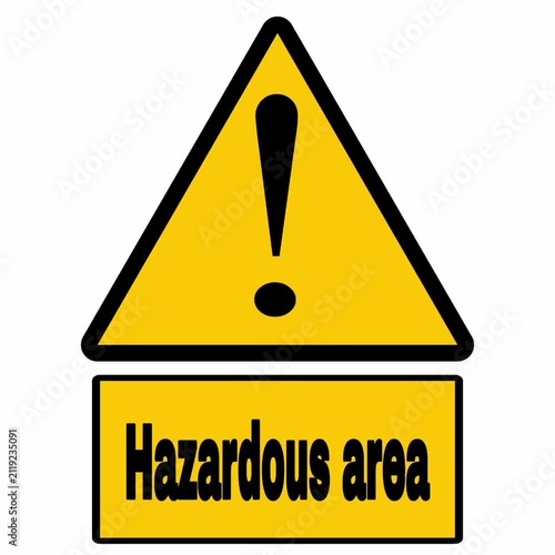 Caution warning sign graphic displaying an exclamation mark in a yellow triangle with 