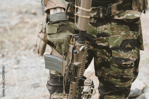Obraz na plátne Military gear concept
