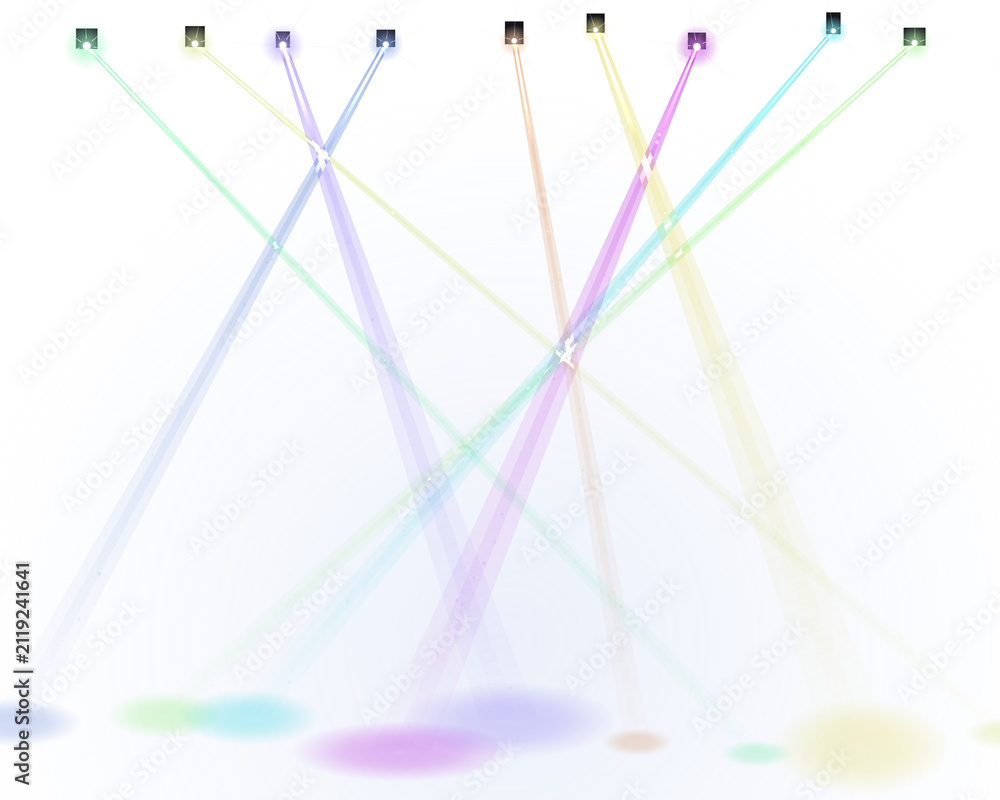 Obraz premium Abstract colorful lines and circles network connection graphic design element representing data flow and digital communication