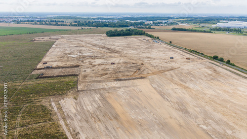 Site preparation for the construction of a missile factory for Homar-K launchers in Gorzów Wielkopolski (Poland)