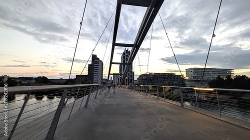Obraz na plátne bridge over the Rhine River