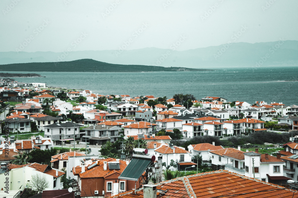 Fototapeta premium Cunda island Ayvalik Turkey Aegean Sea and nature