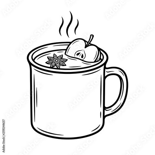 cup of coffee with strawberry