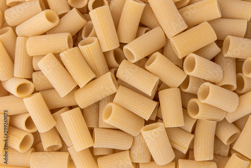 Obraz na plátne rigatoni pasta texture background