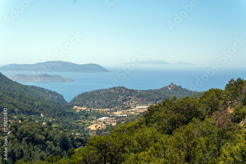 Kritinia Castle in the island of Rhodes