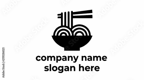 Noodles icon vector isolated on white background, logo concept of Noodles sign on transparent background, filled black symbol