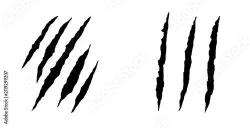 Konstfotografi Black Claw Scratch Mark Collection