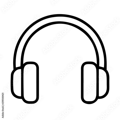 headphones isolated on white