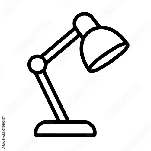 vector lamp icon