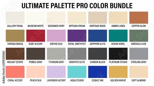 Ultimate palette pro color bundle with professional design color samples
