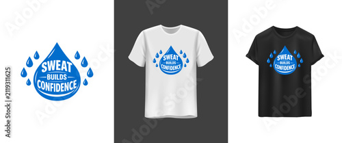 Super Charged For Success motivational quote t-shirt design. Bold typography tee with lightning bolt icon for hustle and business apparel.