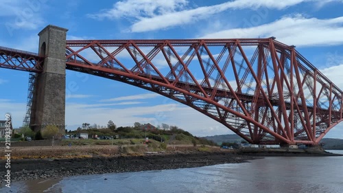 The Forth Rail Bridge is a historic cantilever railway bridge in Scotland, built in 1890, connecting Edinburgh to Fife across the Firth of Forth.