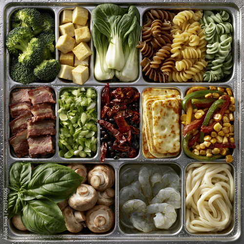 Prepped Ingredients for a Gourmet Stir-Fry