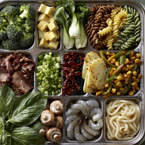 Prepped Ingredients for a Gourmet Stir-Fry