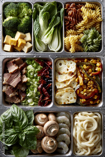 Prepped Ingredients for a Gourmet Stir-Fry