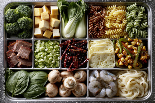 Prepped Ingredients for a Gourmet Stir-Fry