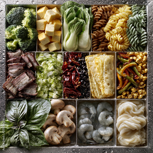 Prepped Ingredients for a Gourmet Stir-Fry