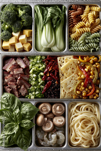 Prepped Ingredients for a Gourmet Stir-Fry