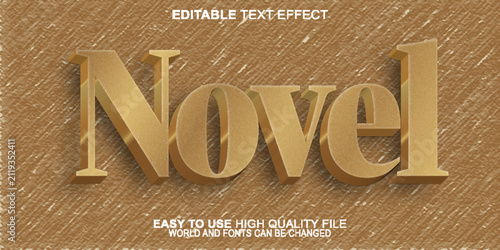 Принти на полотні Novel Literary Fiction Story Book Writing Vector Fully Editable Smart Object Tex