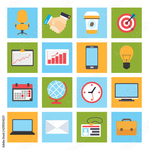 Business & Productivity Vector Icon Set