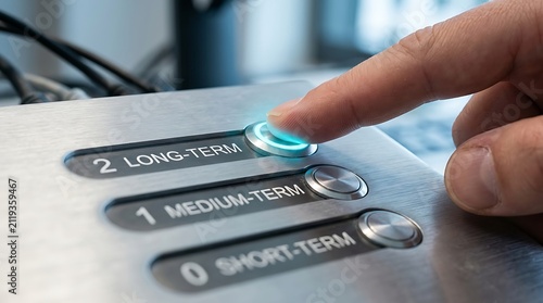 Hand pressing long-term timer button