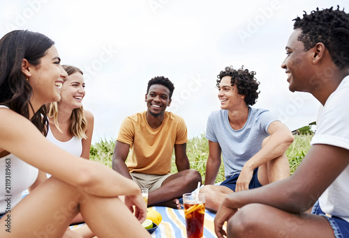 Diverse group of happy youn...