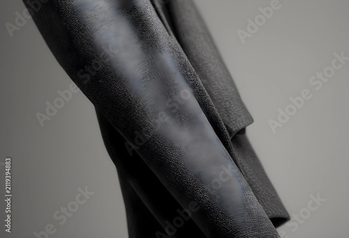 Dark gray fabric texture wi...