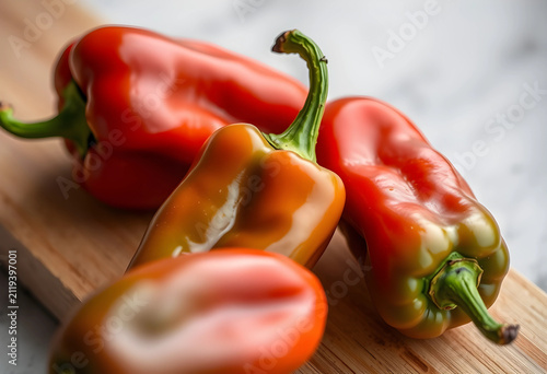 Fresh red and orange bell p...